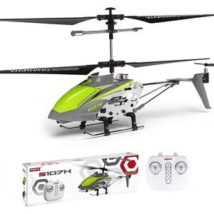 Syma S107H-E RC Helicopter 2.4G 3.5CH Hover Function Green Metallic New in Box